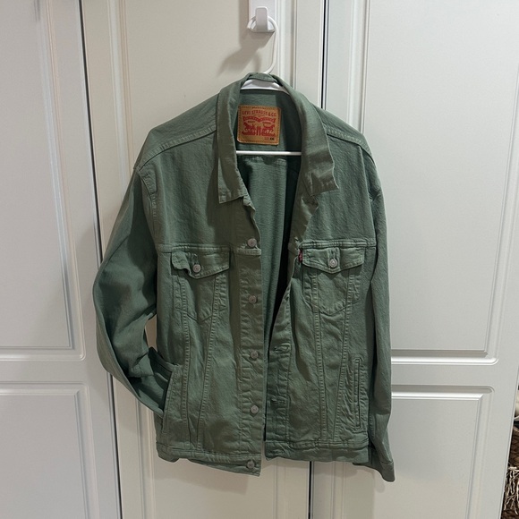 Levi's Sage Green Denim Jacket for Men - Picture 1 of 5